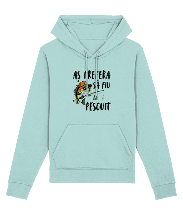 Hanorac unisex „Aș prefera să fiu la pescuit” - imagine 7