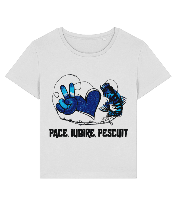 Tricou damp „Pace, iubire, pescuit” - imagine 2