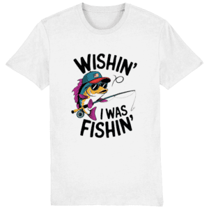 Tricou „Wishin’ I was fishin’”