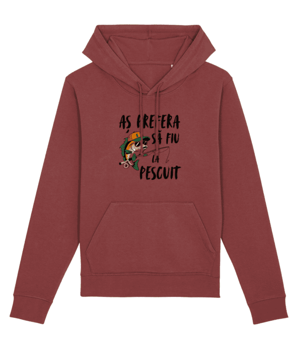 Hanorac unisex „Aș prefera să fiu la pescuit” - imagine 8